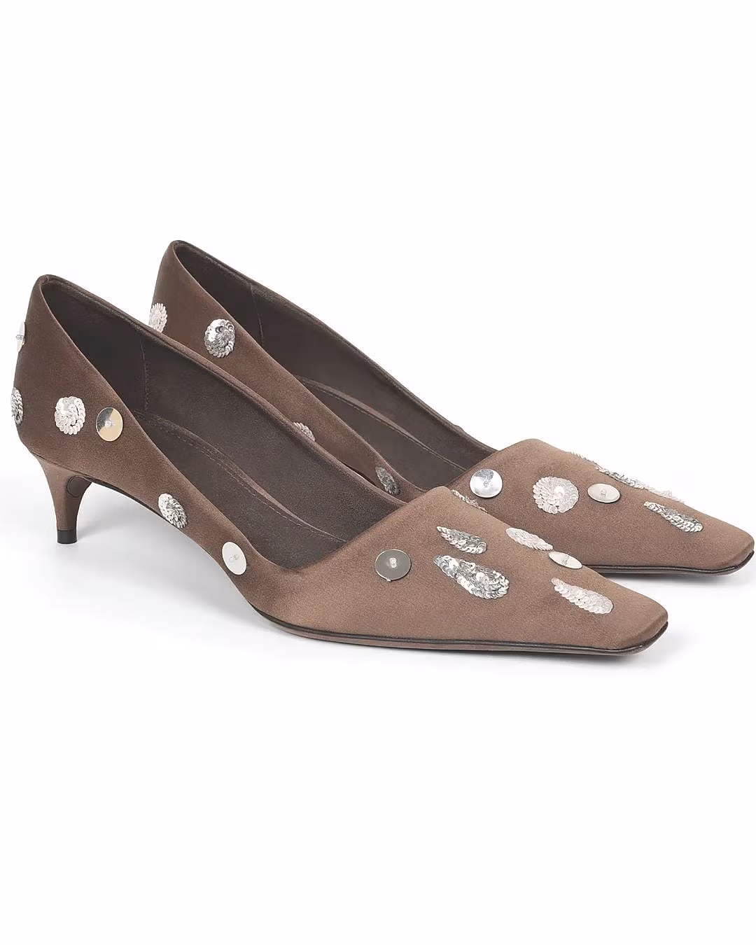 Classic Polka embroidered satin shoes bernadette antwerp
