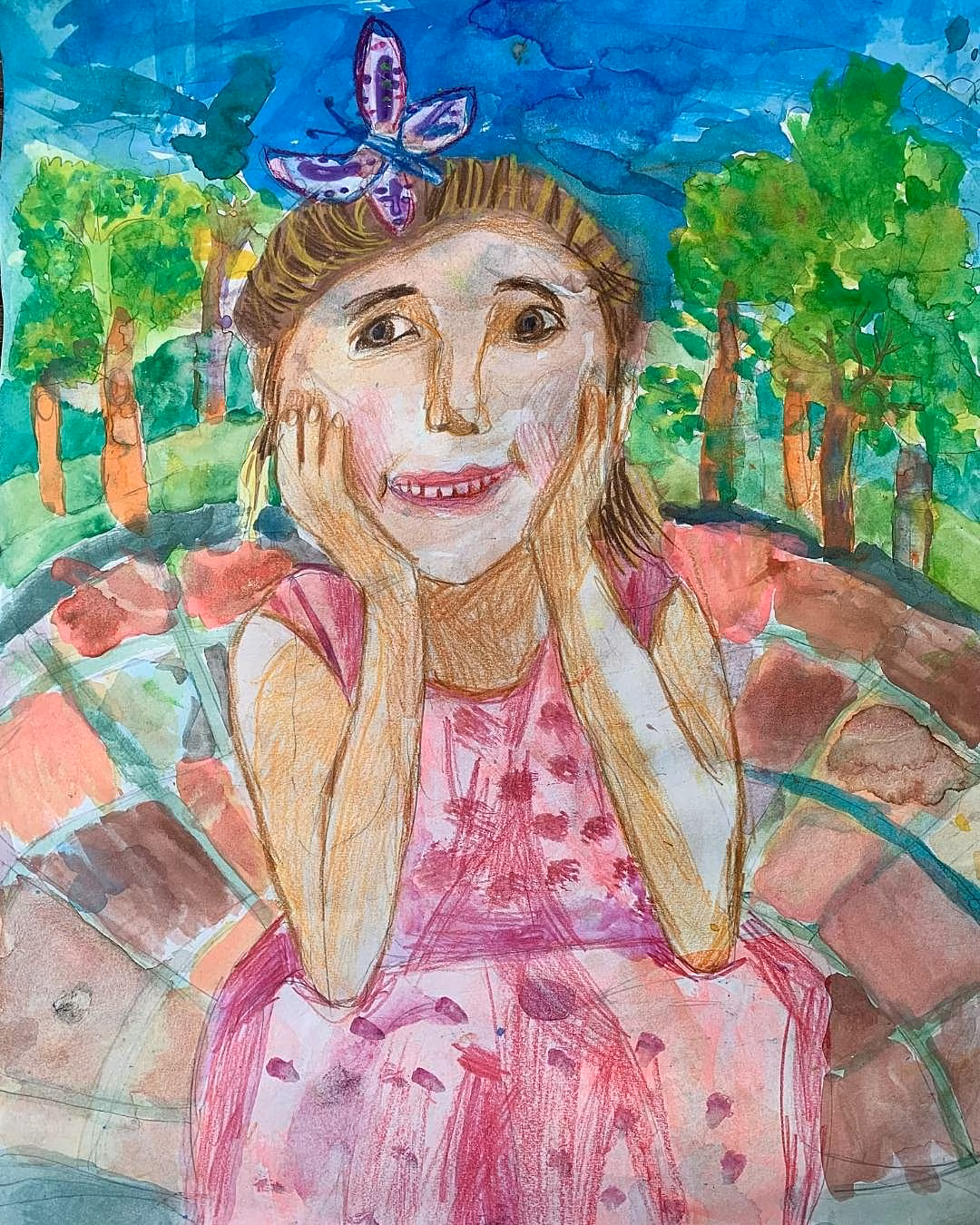 Victoria Muradova (Age 6), 'The Butterfly Chose Me'