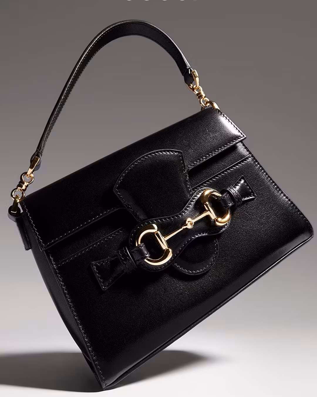 Black Horsebit Duomo small top handle bag, GUCCI