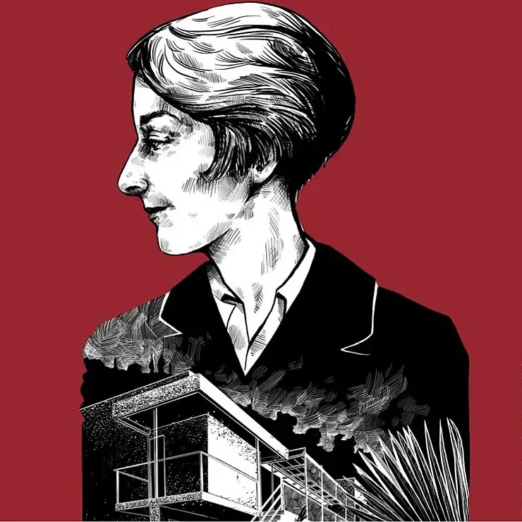 eileen gray illustration by Szabolcs Kariko