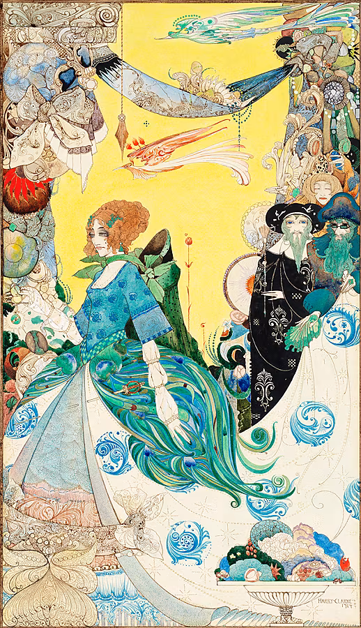 Harry-Clarke,-The-Lady-of-the-Decoration