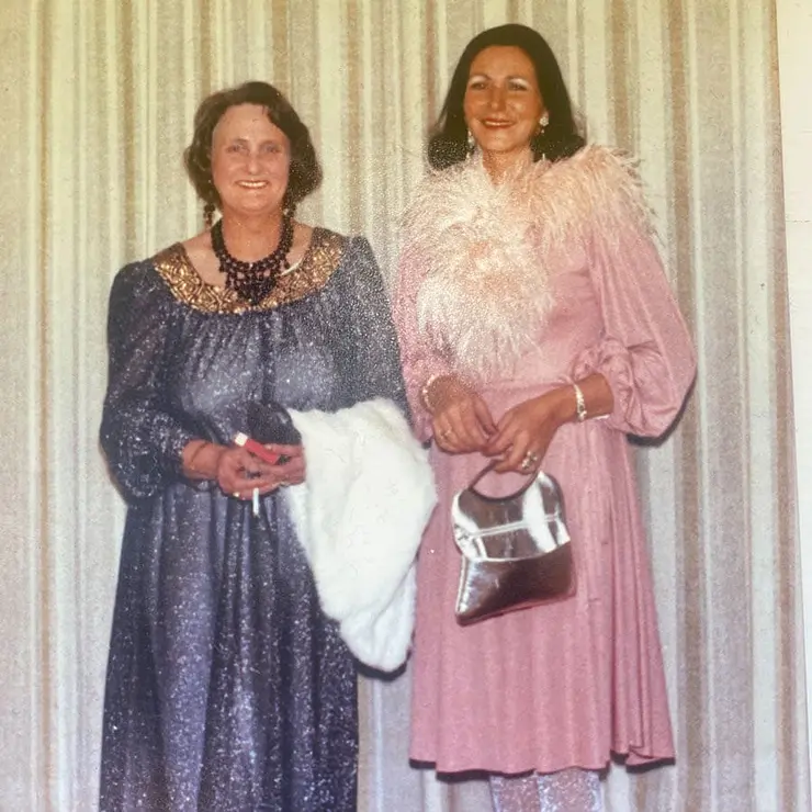 FROM RIGHT: JESS COLIVET'S MOTHER AND HER FRIEND NANCY FARRINGTON