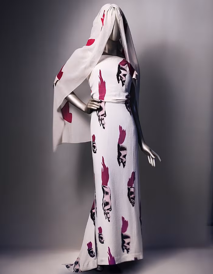 Tears dress with veil, designed by Elsa Schiaparelli and Salvador Dalí. Summer 1938. Photograph © Emil Larsson
