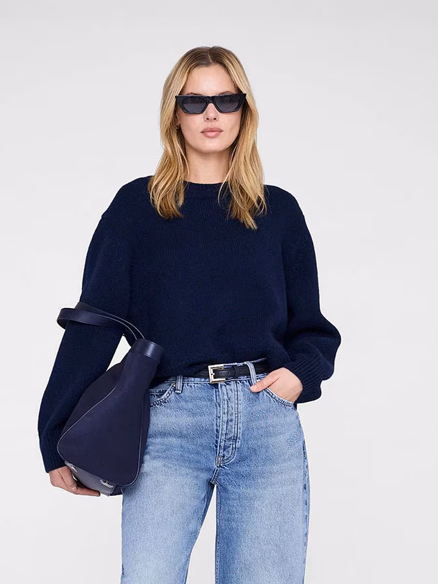 best-navy-knitted-jumpers-Anine-Bing