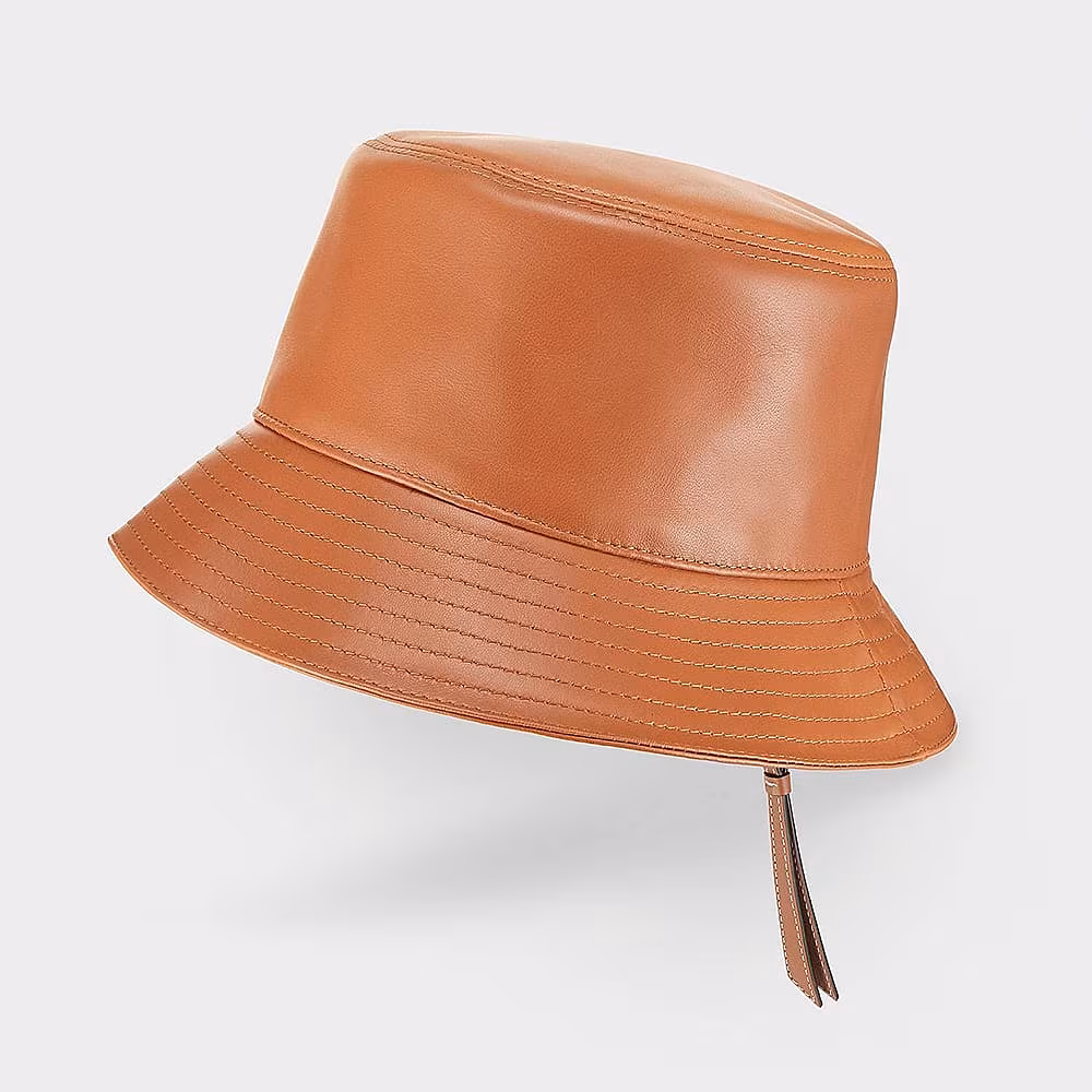 Loewe Fisherman Logo Leather Bucket 0