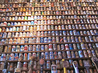 Shopping in an off-licence cou...