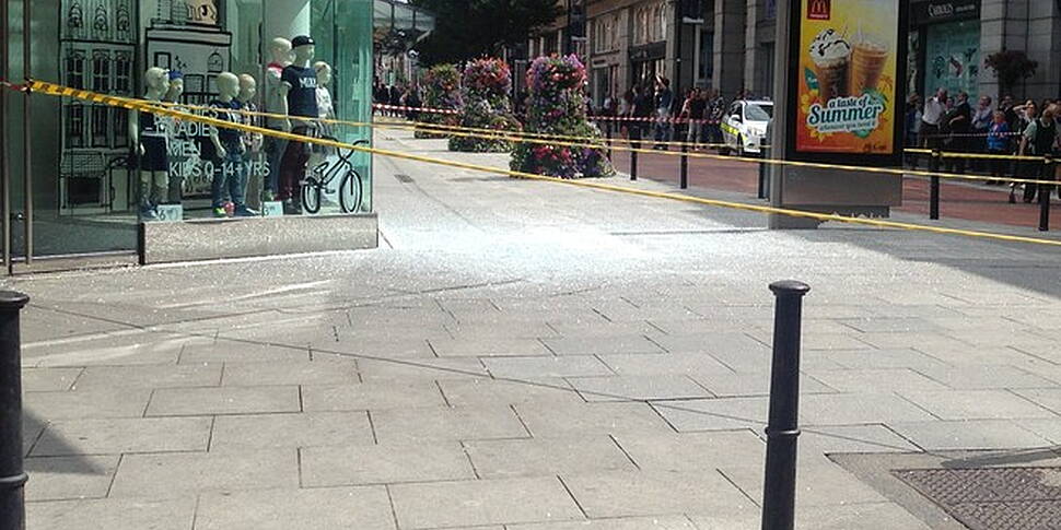 Lucky escape as glass shatters...