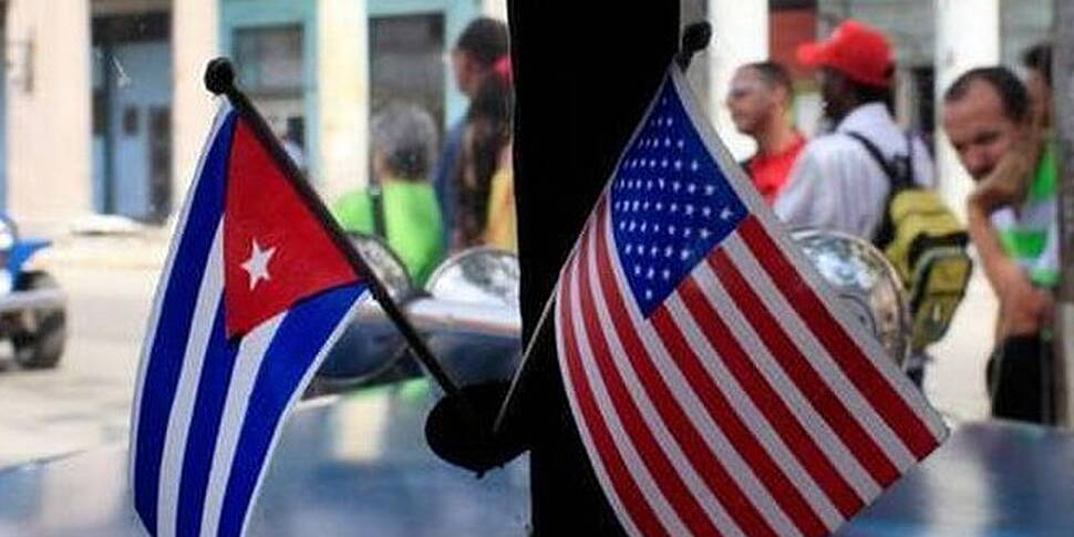 US flag flying over Cuba