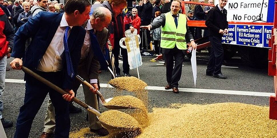 Farmers protest over prices