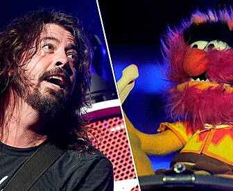 Dave Grohl and Animal Drum Off