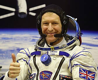 Tim Peake settles into space