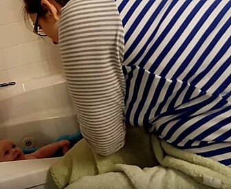 Watch: Tiny baby laughs like N...