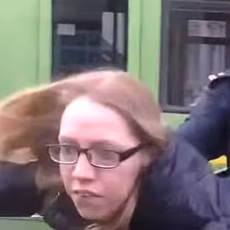 Protester Fiona Healy