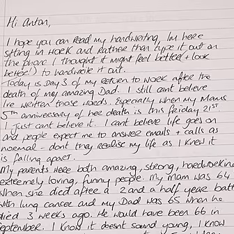 Linda tells us about her Dad