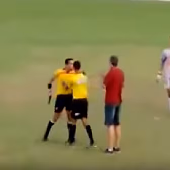 Ref Pulls Gun Out During Match