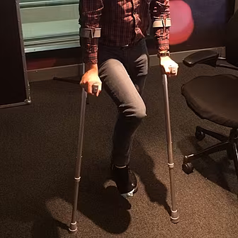 Dermot Busts Ankle Before Show