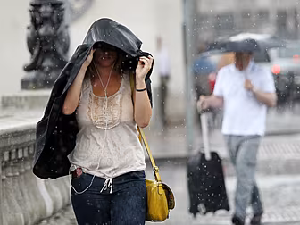 Wet weather warning for driver...