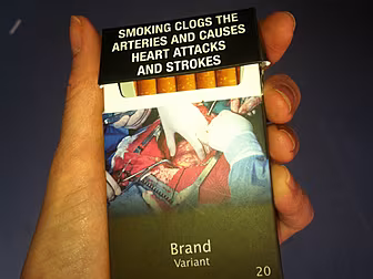 Cigarette packaging helps recr...