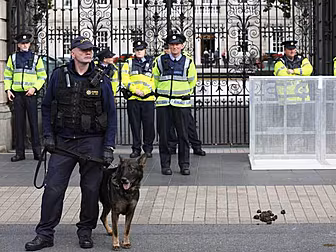 Heavy garda presence in Dublin