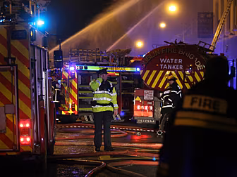 EXTENSIVE FIRE AT RECYCLING PL...