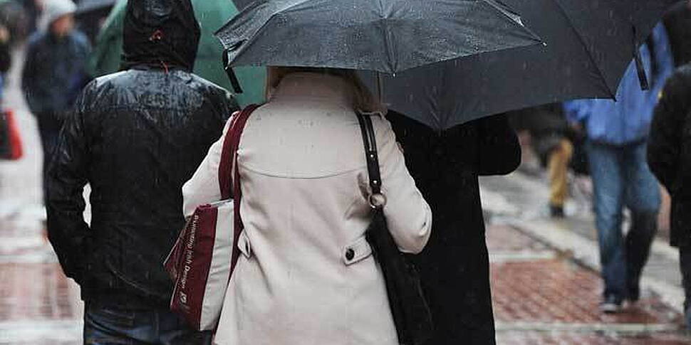 Rainfall warning issued 