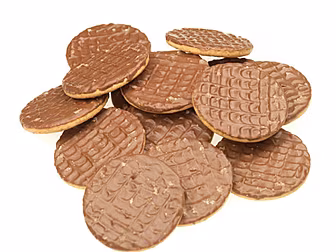 Chocolate biscuit: top or bott...