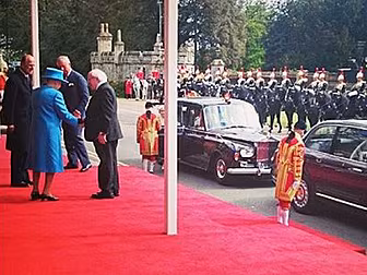 President Higgins meets Queen...