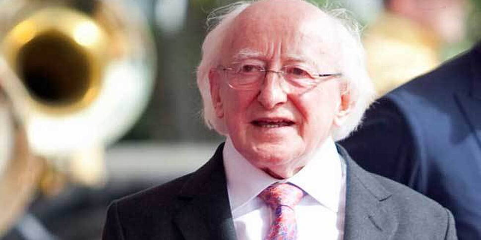 President meets Irish emigrant...