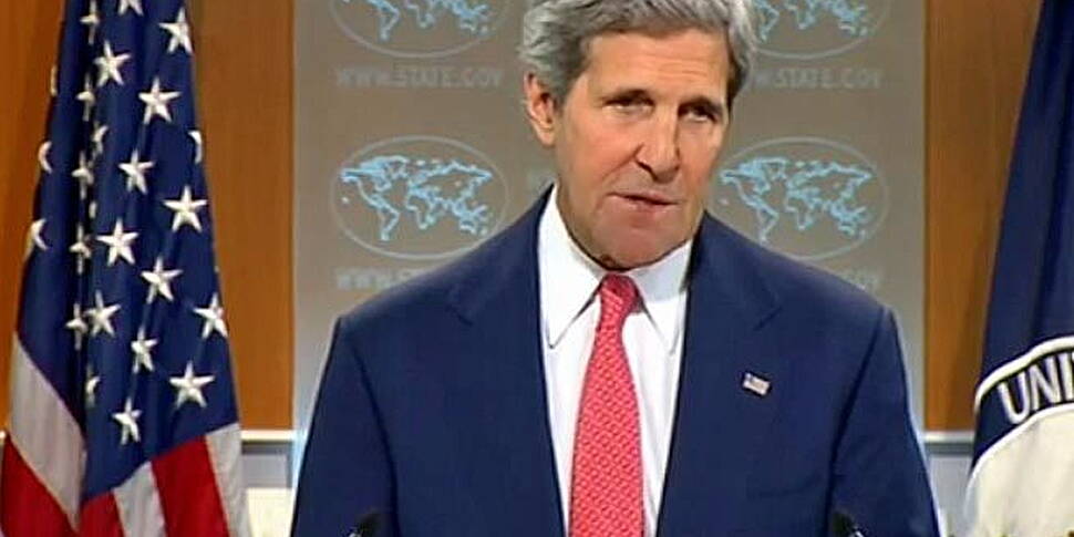 John Kerry meets Ban Ki Moon t...