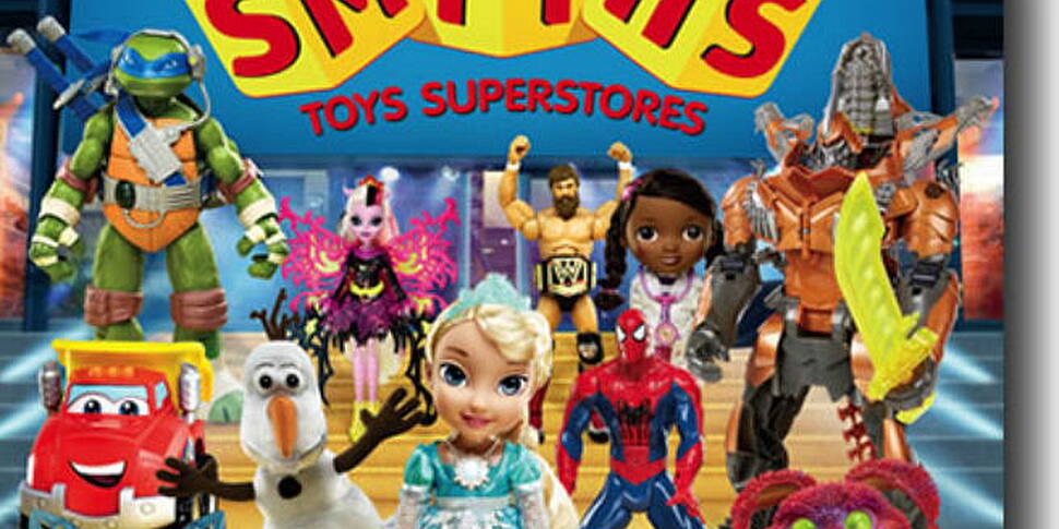 Smyths toy store removes sign...