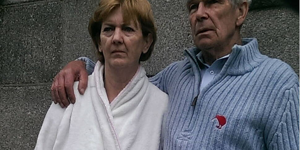 Couple evicted without clothes...