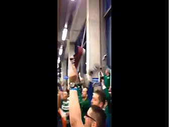"Shoes off for the Boys in...