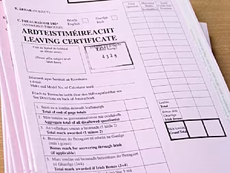 Leaving Cert paper corrected o...