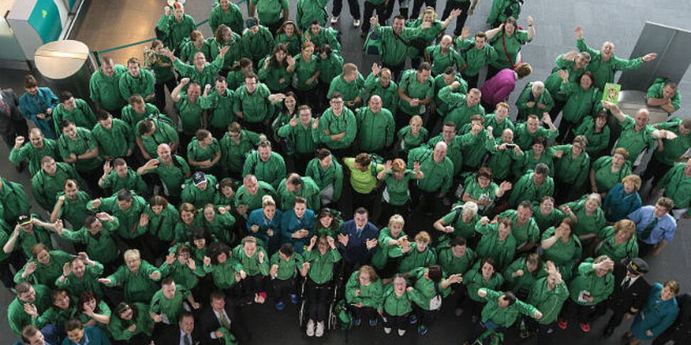 WATCH: Special Olympians Arriv...