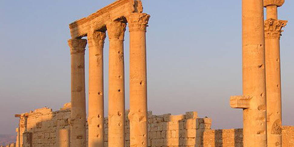 Ancient Palmyra temple destroy...