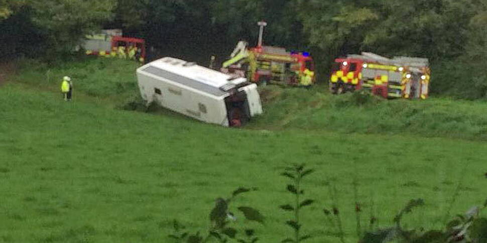 School bus overturns in Cork 