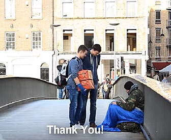 Irish Teens Inspiring Gesture...