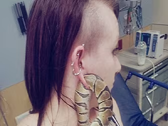 Woman Gets Pet Snake Stuck In...