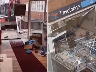 Angry Worker Trashes Travelodg...
