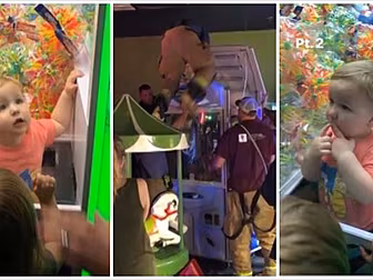 Curious Toddler Gets Himself S...
