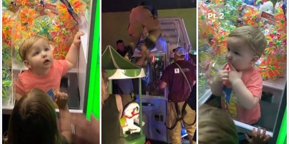 Curious Toddler Gets Himself S...