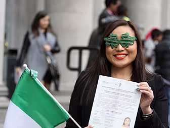 2,400 New Irish Citizens Being...