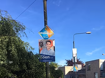 A Group Of Lads Erect Election...