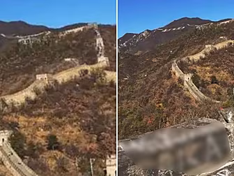 Great Wall Of China Graffiti A...