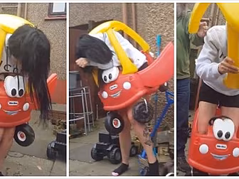 Woman Has To Be Cut Free After...