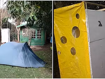 Tent In Dublin Back Garden Bei...