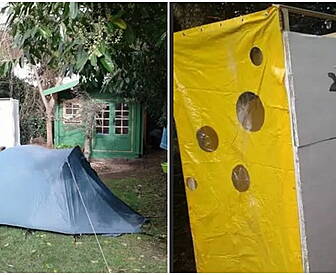 Tent In Dublin Back Garden Bei...