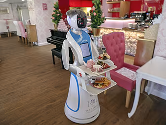 English Tea Rooms Hire Robot '...