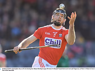 Cork hurler Christopher Joyce...