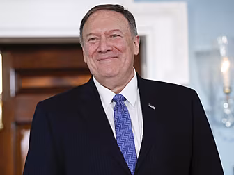 William Barr And Mike Pompeo E...